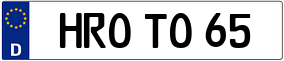 Truck License Plate